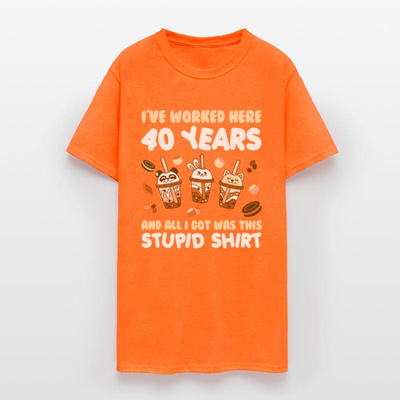 Work Anniversary 40 Years Got Stupid Shirt Funny