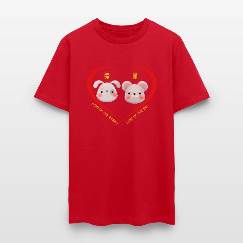 Year Of The Rabbit & Year Of The Rat Couples Cute