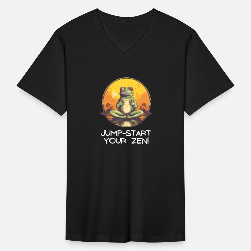 Yoga Meditation Jump-start your zen Frog Tee